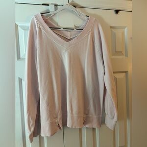 Aerie Soft Pink V-Neck Top